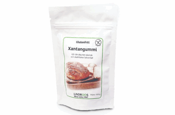 En pose med xantangummi fra Kinsarvik Naturkost